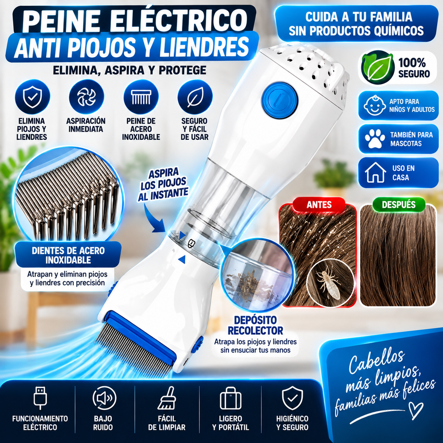 🐶🐱 CEPILLO ELÉCTRICO QUITAPELOS PARA MASCOTAS