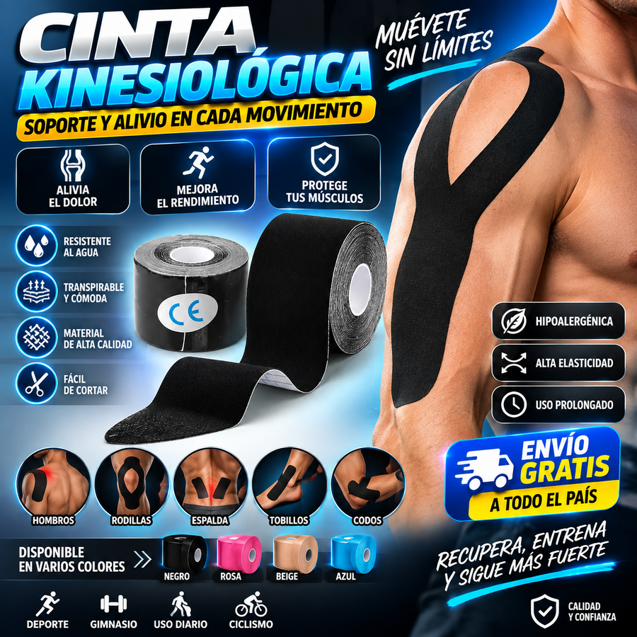 🩹 CINTA KINESIOLÓGICA ELÁSTICA