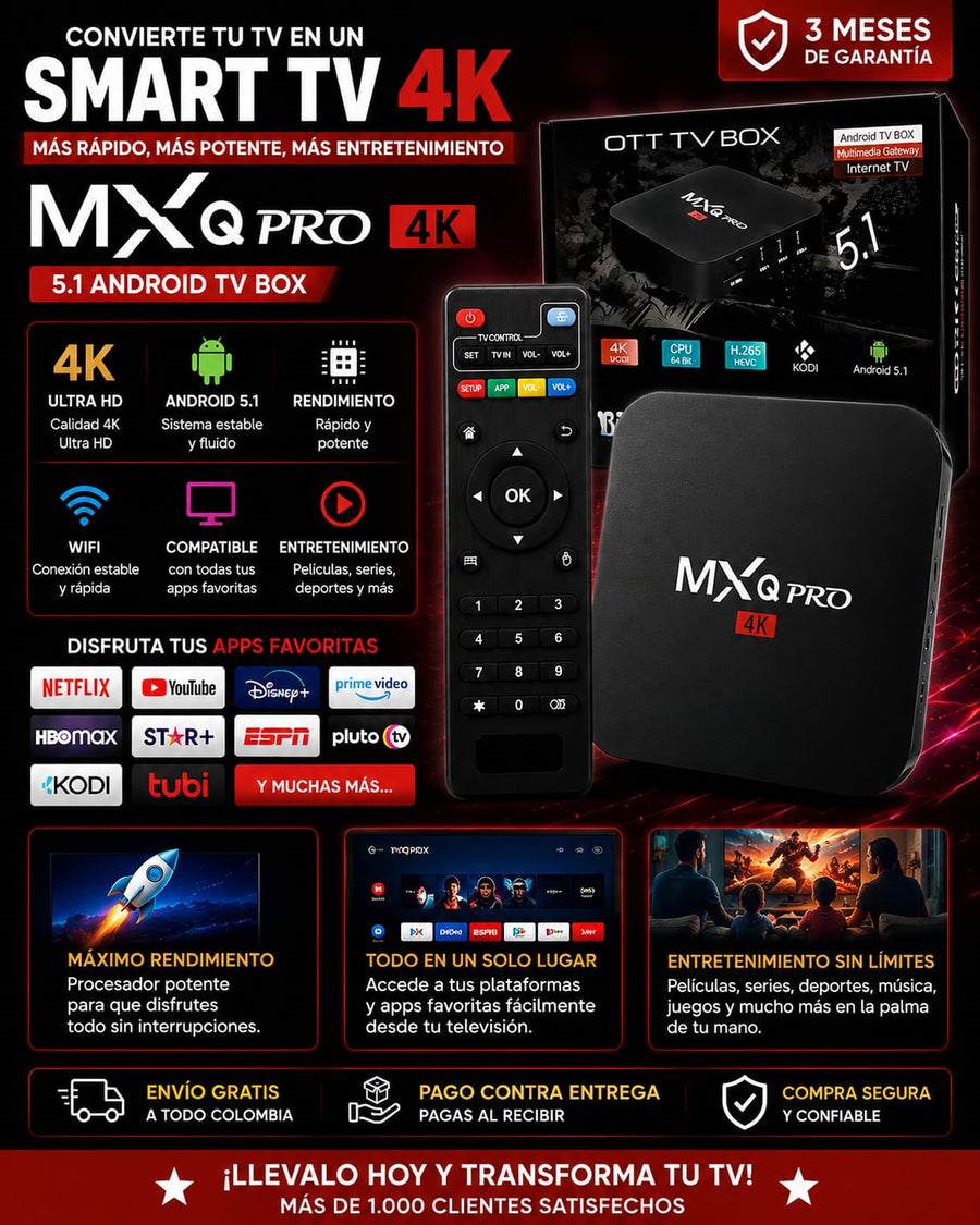 🔥 MXQ PRO 4K – TV BOX Android